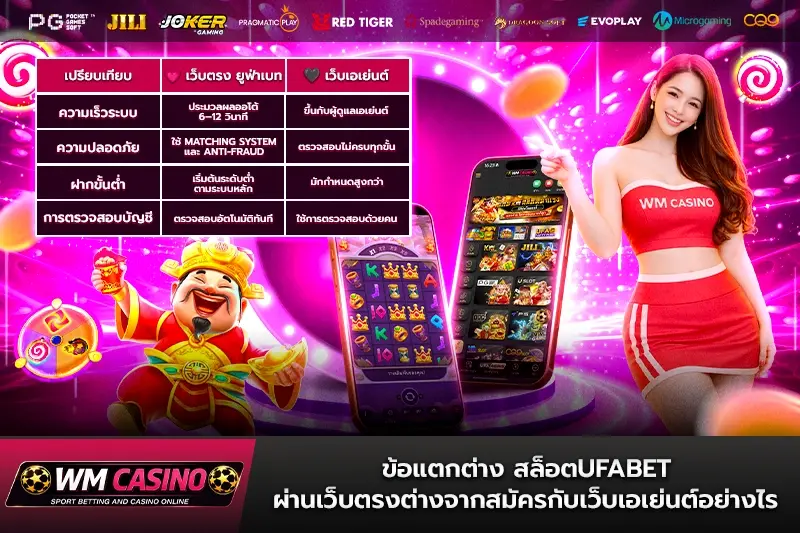 ข้อแตกต่าง สล็อตufabet ผ่านเว็บตรงต่างจากสมัครกับเว็บเอเย่นต์อย่างไร